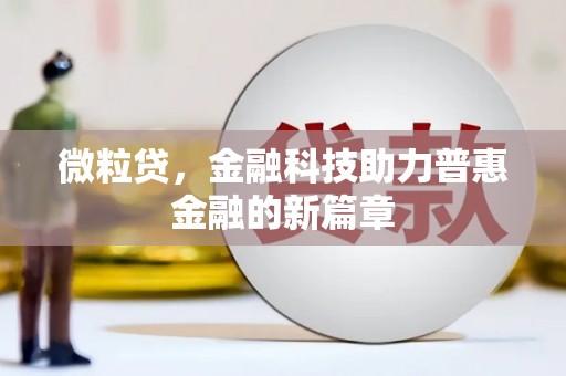 临海微粒贷，金融科技助力普惠金融的新篇章