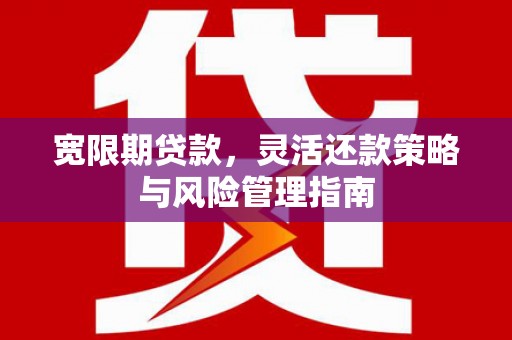 临海宽限期贷款，灵活还款策略与风险管理指南