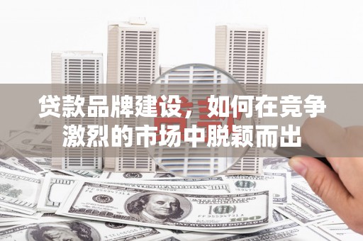 临海贷款品牌建设，如何在竞争激烈的市场中脱颖而出