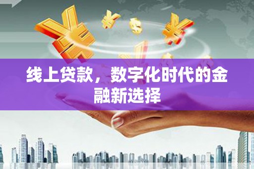 临海线上贷款，数字化时代的金融新选择