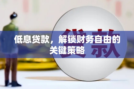 临海低息贷款，解锁财务自由的关键策略