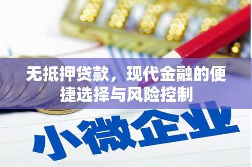 临海无抵押贷款，现代金融的便捷选择与风险控制