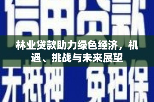 临海林业贷款助力绿色经济，机遇、挑战与未来展望