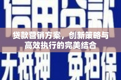 临海贷款营销方案，创新策略与高效执行的完美结合