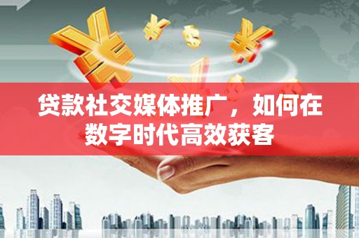 临海贷款社交媒体推广，如何在数字时代高效获客