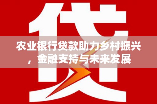 临海农业银行贷款助力乡村振兴，金融支持与未来发展