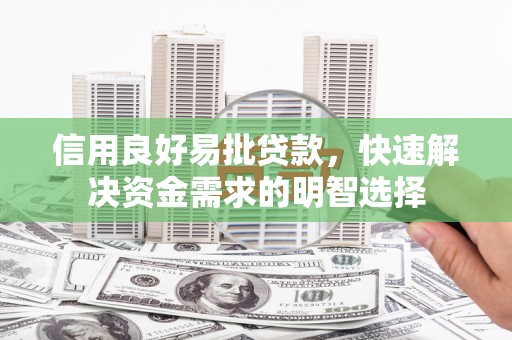 临海信用良好易批贷款，快速解决资金需求的明智选择
