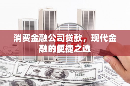 临海消费金融公司贷款，现代金融的便捷之选