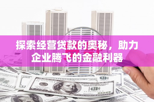 临海探索经营贷款的奥秘，助力企业腾飞的金融利器