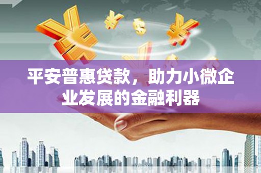 临海平安普惠贷款，助力小微企业发展的金融利器