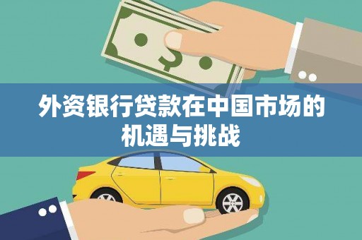 临海外资银行贷款在中国市场的机遇与挑战