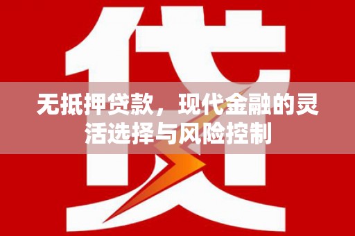 临海无抵押贷款，现代金融的灵活选择与风险控制