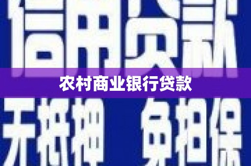 临海农村商业银行贷款