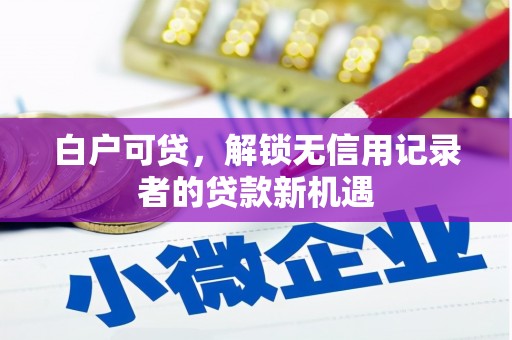 临海白户可贷，解锁无信用记录者的贷款新机遇
