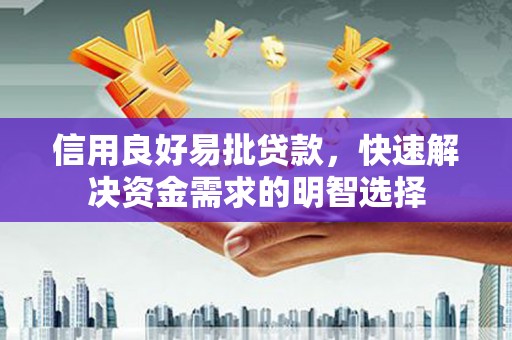 临海信用良好易批贷款，快速解决资金需求的明智选择