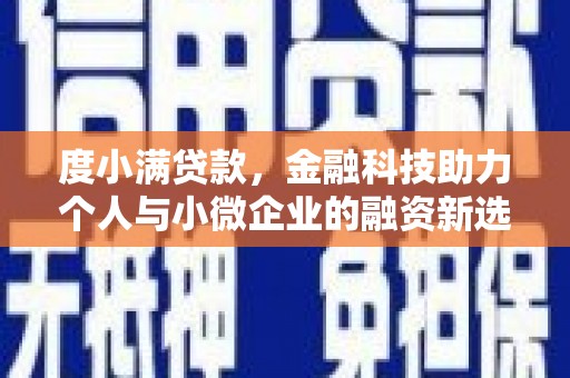 临海度小满贷款，金融科技助力个人与小微企业的融资新选择