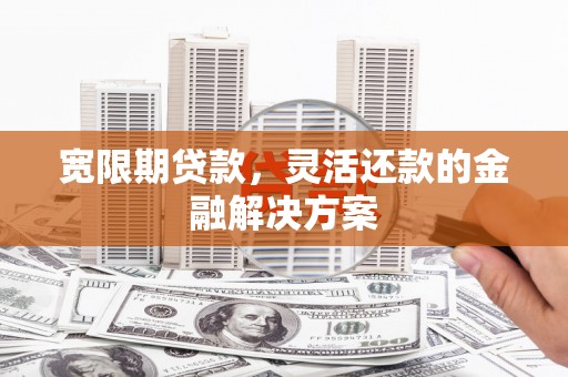 临海宽限期贷款，灵活还款的金融解决方案