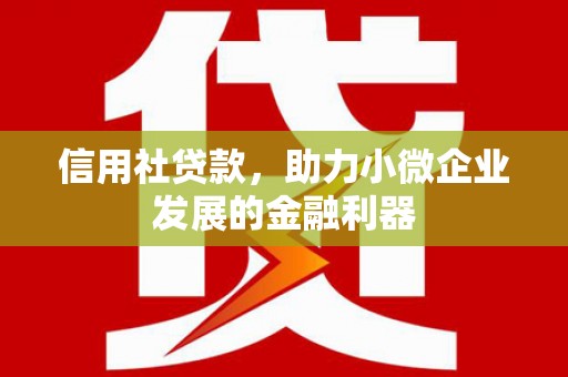 临海信用社贷款，助力小微企业发展的金融利器
