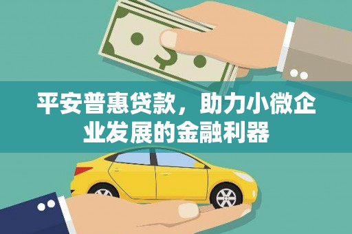 临海平安普惠贷款，助力小微企业发展的金融利器