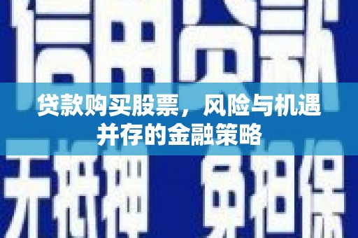 临海贷款购买股票，风险与机遇并存的金融策略