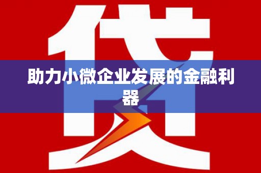 临海助力小微企业发展的金融利器